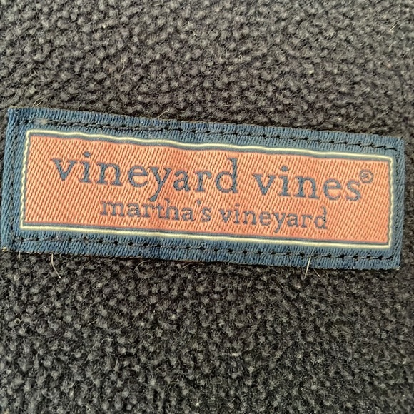 VINEYARD VINES fleece pullover size S navy blue 1/4 zip polyester - Picture 3 of 6